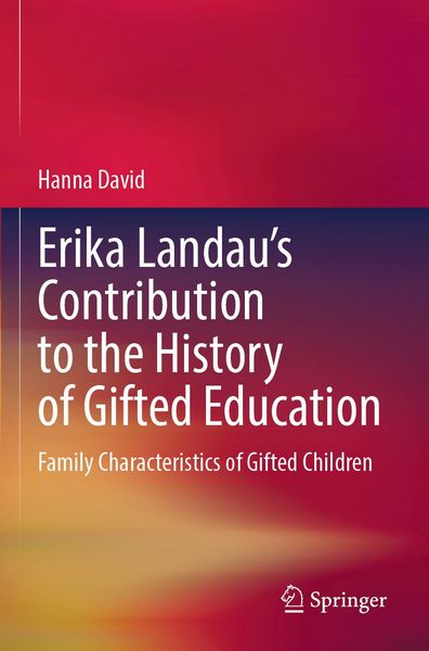 Produktbild: Erika Landau&rsquo;s Contribution to the History of Gifted Education