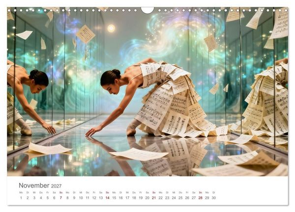 Produktbild: Tanz durch Traumwelten - Fantastische T&auml;nzerinnen in surrealen Klangr&auml;umen (Wandkalender 2027 DIN A3 quer), CALVENDO Monatskalender