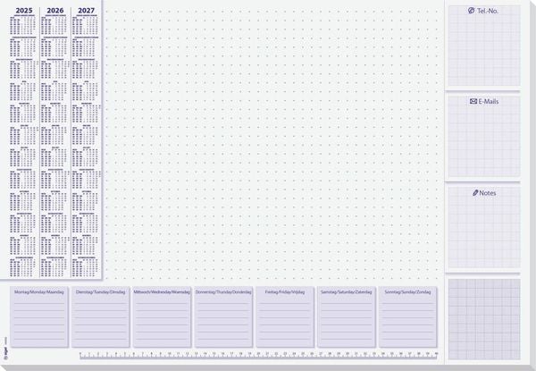 Sigel Lilac HO355 Schreibunterlage 3-Jahreskalender Mehrfarbig (B x H) 595mm x 410mm