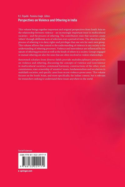 Produktbild: Perspectives on Violence and Othering in India
