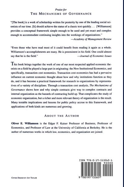 Produktbild: The Mechanisms of Governance