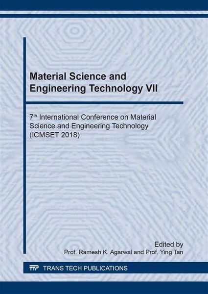 Produktbild: Material Science and Engineering Technology VII