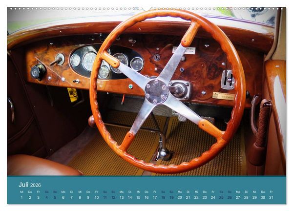Produktbild: Bugatti - fahrende Kunstwerke (hochwertiger Premium Wandkalender 2026 DIN A2 quer), Kunstdruck in Hochglanz