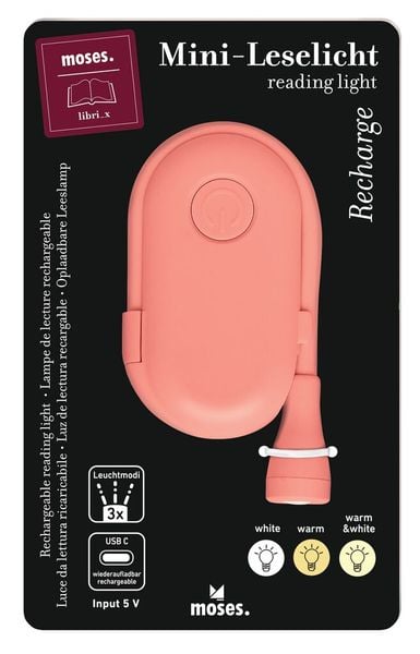 Produktbild: moses. libri_x Mini-Leselicht Recharge