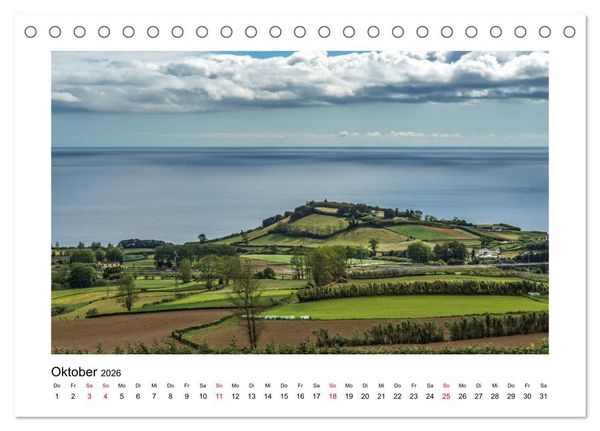 Produktbild: Sao Miguel - Die ganze Vielfalt der Azoren (Tischkalender 2026 DIN A5 quer), CALVENDO Monatskalender