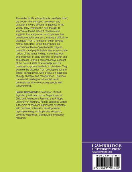 Produktbild: Schizophrenia in Children and Adolescents