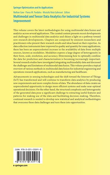 Produktbild: Multimodal and Tensor Data Analytics for Industrial Systems Improvement