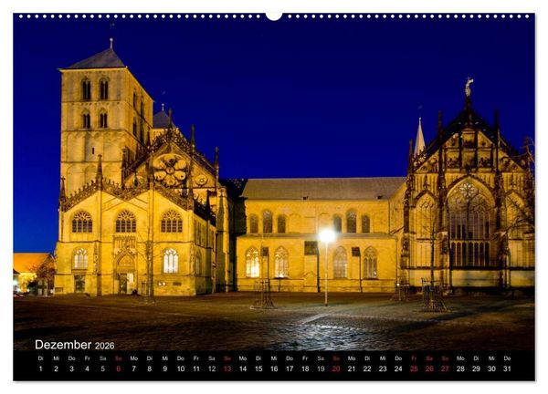 Produktbild: M&uuml;nster - Geschichten aus verschiedenen Jahrhunderten (hochwertiger Premium Wandkalender 2026 DIN A2 quer), Kunstdruck in Hochglanz