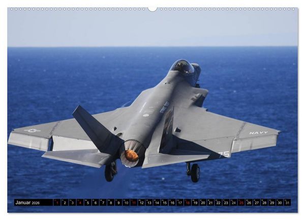 Produktbild: Kriegstechnik. Kampfjet-Impressionen (hochwertiger Premium Wandkalender 2026 DIN A2 quer), Kunstdruck in Hochglanz