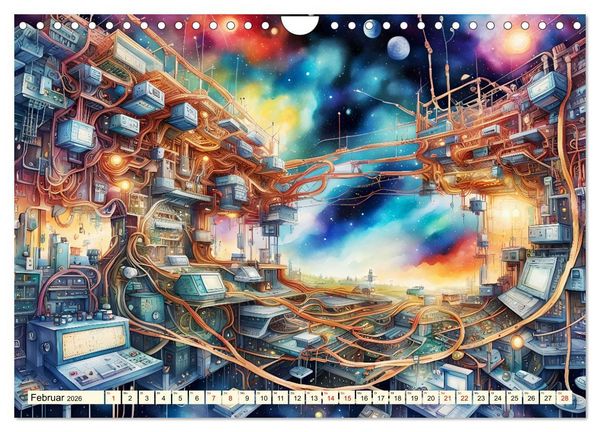 Produktbild: Vernetzte Visionen (Wandkalender 2026 DIN A4 quer), CALVENDO Monatskalender