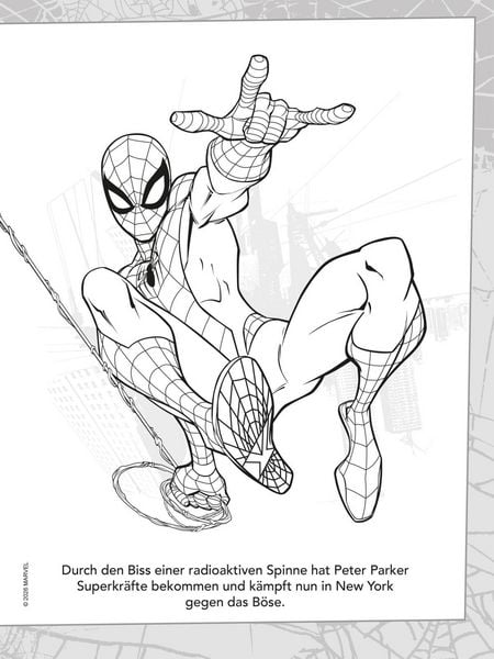 Produktbild: MARVEL Spider-Man: Mein spinnenstarkes Malbuch