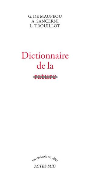 Produktbild: Dictionnaire de la rature