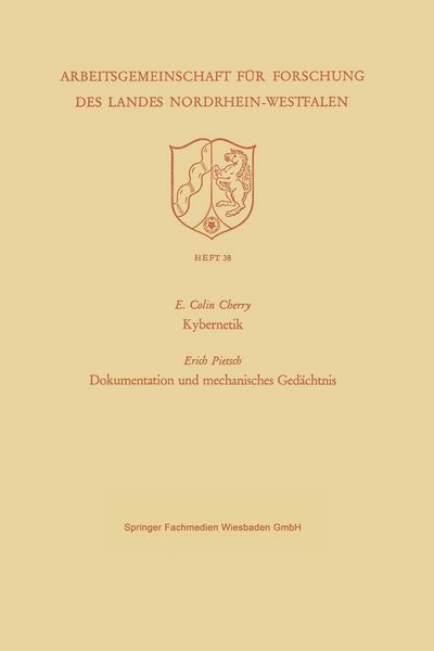 Produktbild: Kybernetik. Dokumentation und mechanisches Ged&auml;chtnis