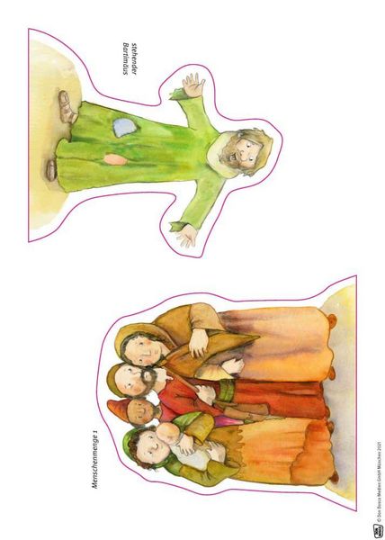 Produktbild: Jesus und Bartim&auml;us. Erz&auml;hlschienen-Figurenset