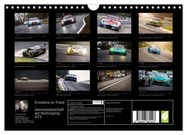 Produktbild: Emotions on Track - Langstreckenmeisterschaft am N&uuml;rburgring - GT3 (Wandkalender 2026 DIN A4 quer), CALVENDO Monatskalender