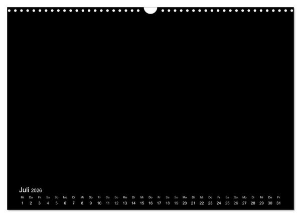 Produktbild: Bastelkalender: DIY Kreativ-Kalender -schwarz- (Wandkalender 2026 DIN A3 quer), CALVENDO Monatskalender