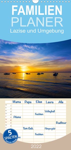 Produktbild: Familienplaner Lazise und Umgebung (Wandkalender 2022 , 21 cm x 45 cm, hoch)