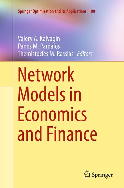 Produktbild: Network Models in Economics and Finance