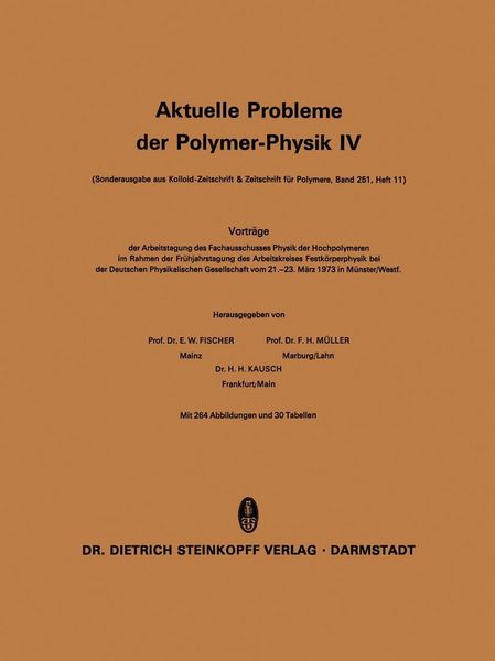 Produktbild: Aktuelle Probleme der Polymer-Physik