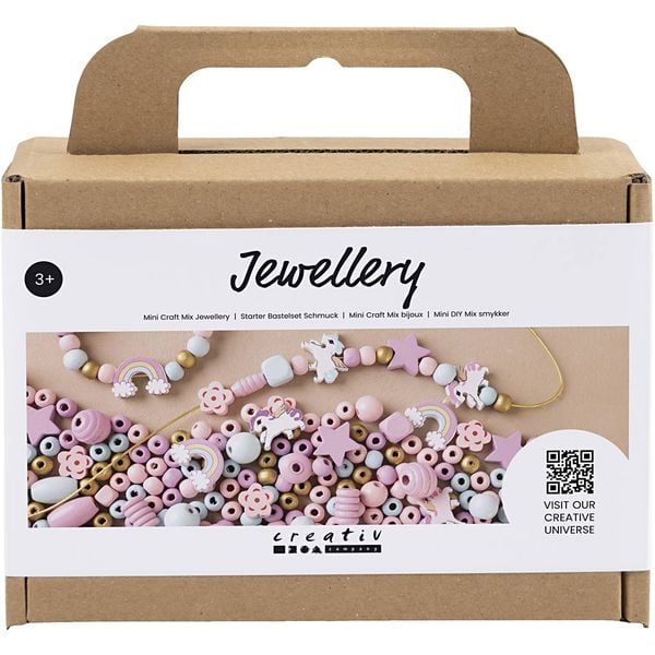 Produktbild: Creativ Company DIY Sets Beads Mini Kreativ Mix Schmuck, Pastellfarben, Kreativ Box