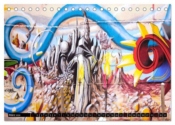 Produktbild: Graffiti ist Kult (Tischkalender 2026 DIN A5 quer), CALVENDO Monatskalender
