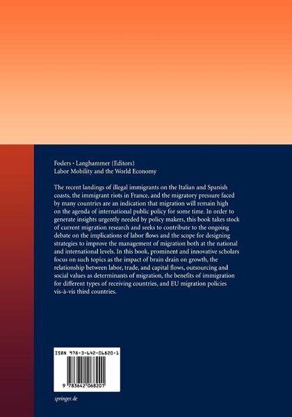 Produktbild: Labor Mobility and the World Economy