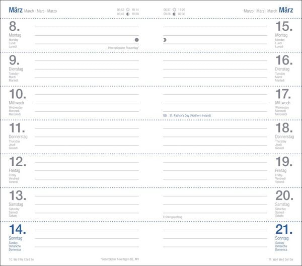 Produktbild: Wochen-Taschenkalender, schwarz 2027