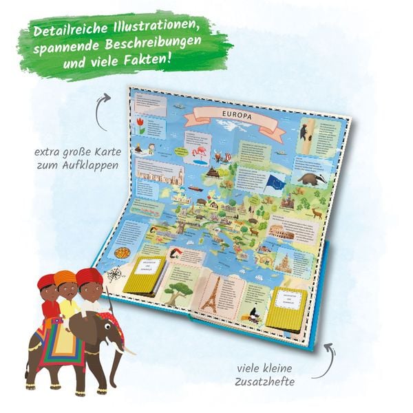 Produktbild: Tr&ouml;tsch Kinderatlas Das gro&szlig;e Entdeckerbuch Atlas der Welt