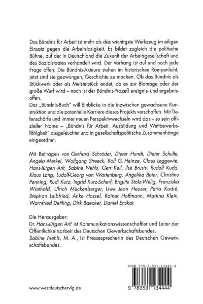 Produktbild: B&uuml;ndnis f&uuml;r Arbeit