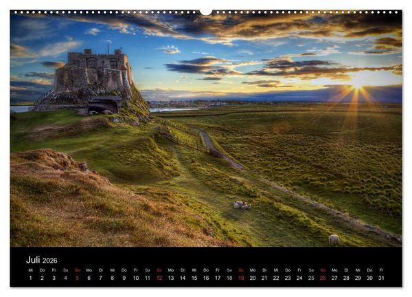 Produktbild: Holy Island - England (Wandkalender 2026 DIN A2 quer), CALVENDO Monatskalender