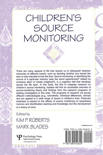 Produktbild: Children's Source Monitoring