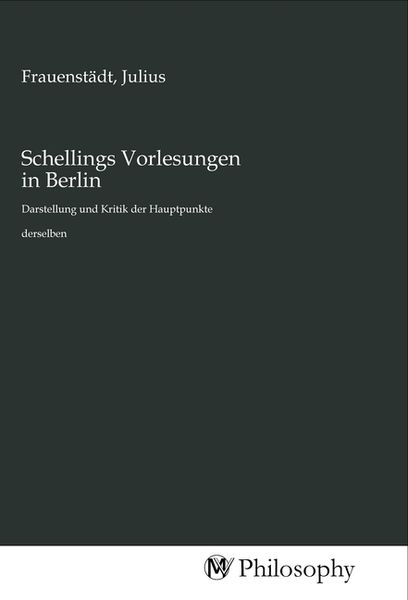 Produktbild: Schellings Vorlesungen in Berlin