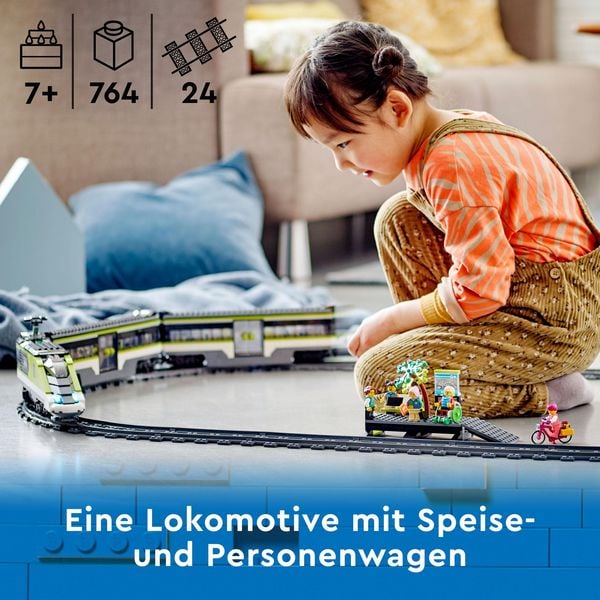 Produktbild: LEGO City Trains 60337 Personen-Schnellzug, Spielzeug Jungen & M&auml;dchen