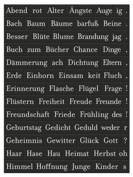 Produktbild: moses. libri_x Magnetische Poesie