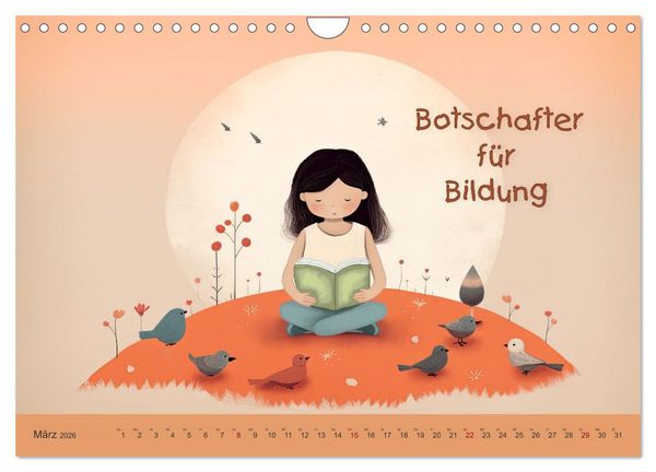 Produktbild: Friedensboten - Stimmen der Hoffnung (Wandkalender 2026 DIN A4 quer), CALVENDO Monatskalender