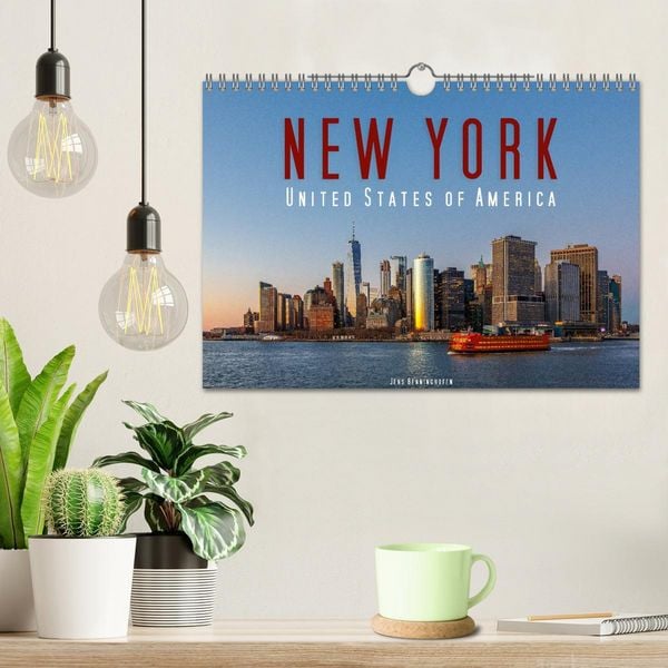Produktbild: New York - United States of America (Wandkalender 2026 DIN A4 quer), CALVENDO Monatskalender