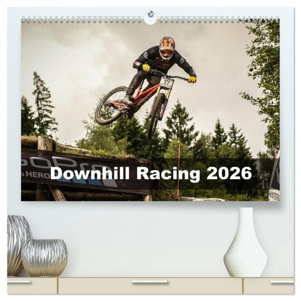 Produktbild: Downhill Racing 2026 (hochwertiger Premium Wandkalender 2026 DIN A2 quer), Kunstdruck in Hochglanz
