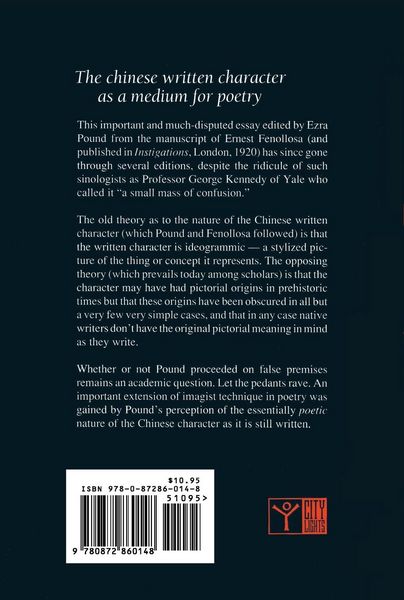 Produktbild: The Chinese Written Character as a Medium for Poetry