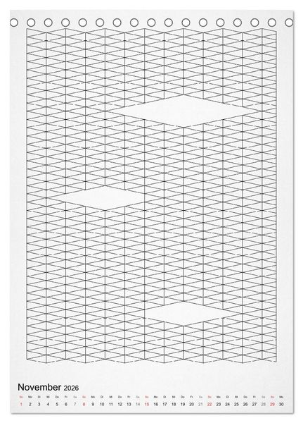 Produktbild: Geometric Graphik Art (Tischkalender 2026 DIN A5 hoch), CALVENDO Monatskalender