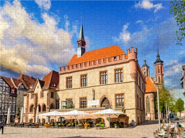 Produktbild: CALVENDO Puzzle G&ouml;ttinger Rathaus | 1000 Teile Lege-Gr&ouml;&szlig;e 64x48cm Foto-Puzzle f&uuml;r gl&uuml;ckliche Stunden