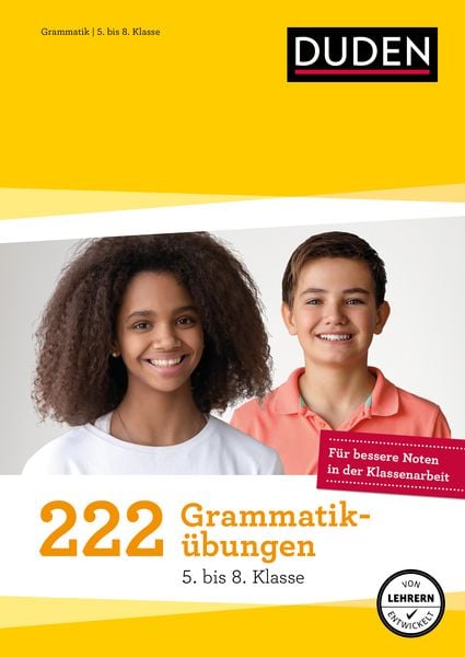 222 Grammatikübungen - 5. bis 8. Klasse, Taschenbuch von Werner Braukmann,Johannes Greving,Claudia Fahlbusch, Duden ein Imprint von Cornelsen Verlag