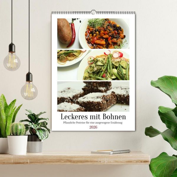 Produktbild: Leckeres mit Bohnen (Wandkalender 2026 DIN A2 hoch), CALVENDO Monatskalender