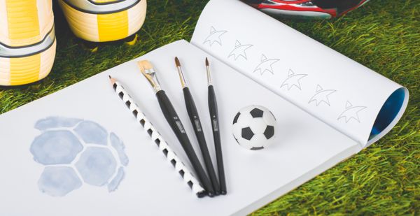 Produktbild: Brunnen Display Radiergummi Fu&szlig;ball