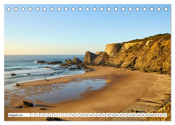 Produktbild: Algarve - Die wilde Westk&uuml;ste Costa Vicentina (Tischkalender 2026 DIN A5 quer), CALVENDO Monatskalender