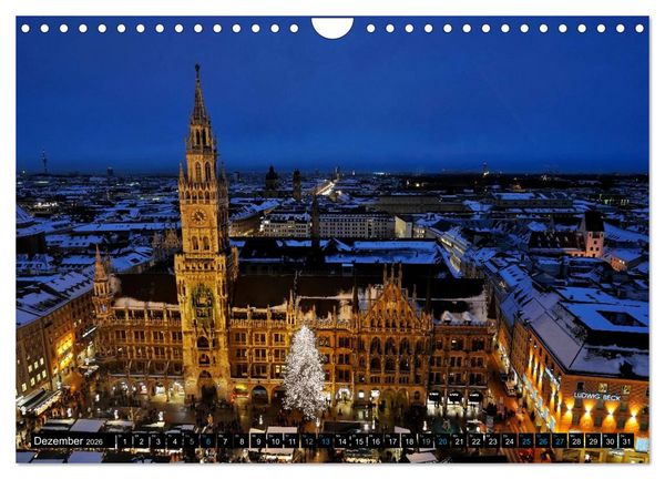 Produktbild: M&uuml;nchen - Facetten einer Stadt (Wandkalender 2026 DIN A4 quer), CALVENDO Monatskalender