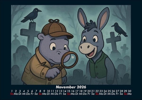 Produktbild: Sashito & Huf - Geheimnisvolle Mission 2026 Fotokalender DIN A5