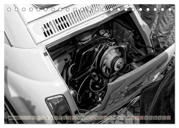 Produktbild: il Cinquecento - Details im Fokus - im Look eines legend&auml;ren Analogfilms (Tischkalender 2026 DIN A5 quer), CALVENDO Monatskalender