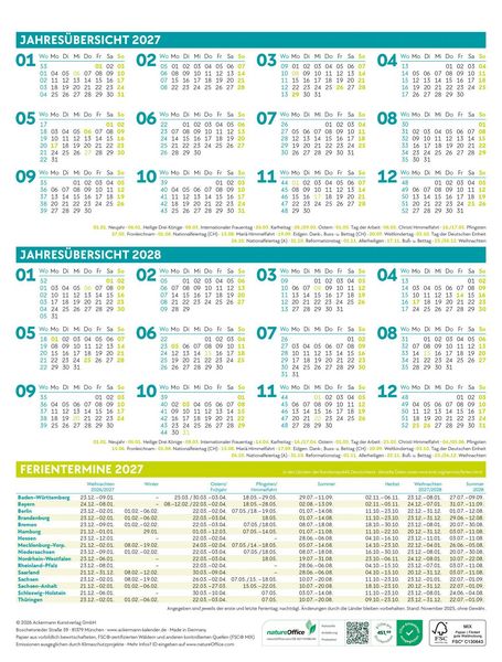 Produktbild: Klartext Spr&uuml;chekalender Wochenplaner 2027