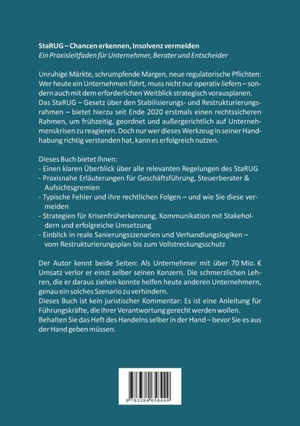 Produktbild: Ratgeber StaRUG
