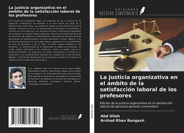 Produktbild: La justicia organizativa en el &aacute;mbito de la satisfacci&oacute;n laboral de los profesores